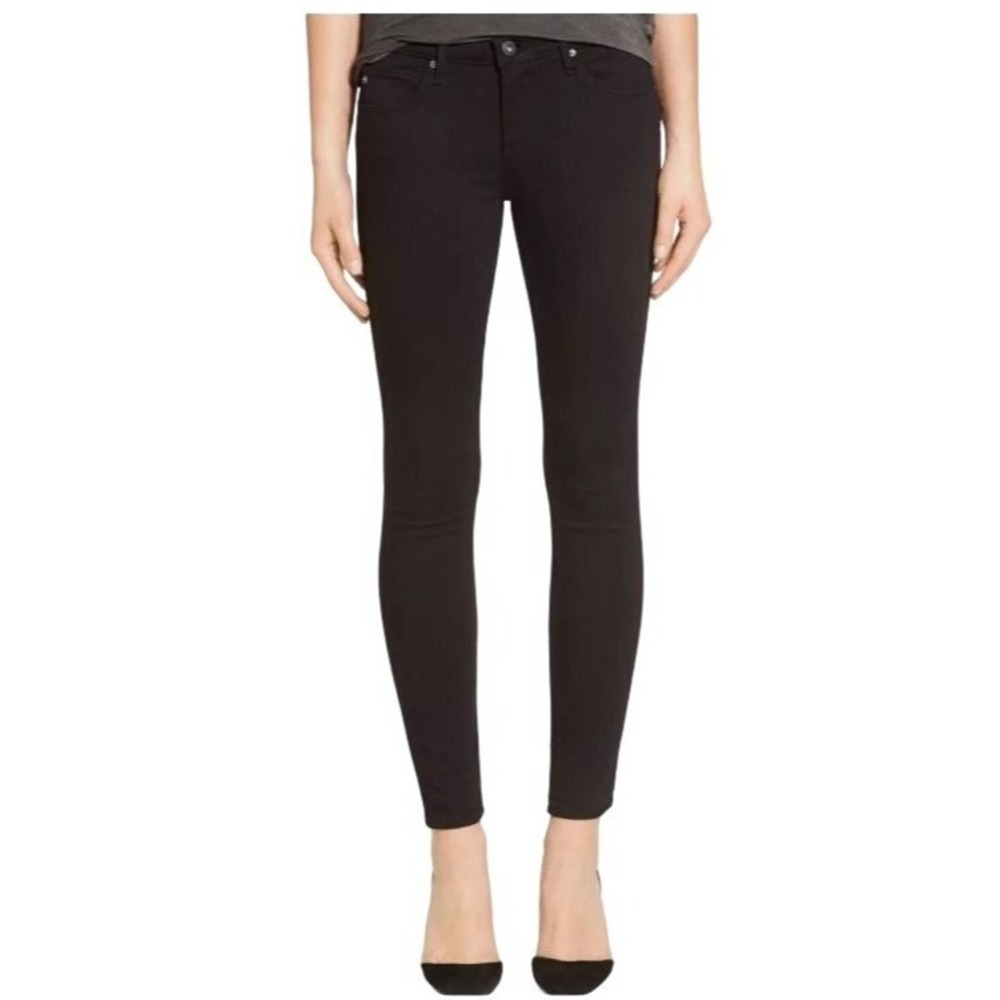 AG Adriano Goldschmied Women's Black The Legging Super Skinny Fit Jeans Size 30 - Picture 2 of 11
